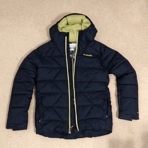 Youth Winter Jacket Columbia Boys Size L Dark Blue Indigo Color